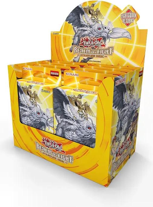 Produktbild Konami Yu-Gi-Oh! TCG - Realm of Light Unlimited Reprint Structure Deck Display (8 Decks) (Englisch, Booster Display)