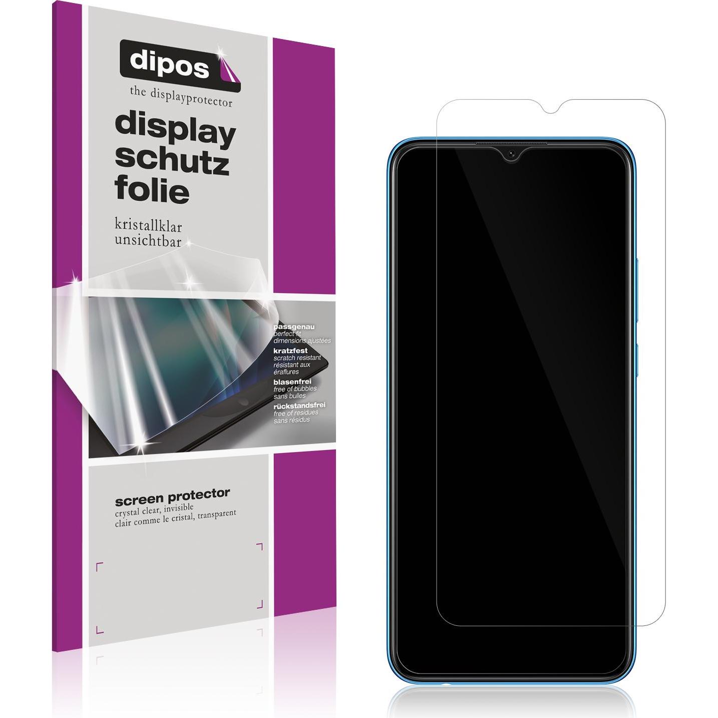 Dipos Displayschutzfolie Crystalclear (5 Stück, Oppo A16K), Smartphone Schutzfolie, Transparent