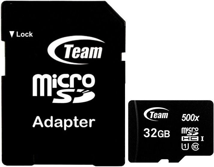 Image du produit Teamgroup microSDHC (32 Go, microSD, U1, UHS-I)