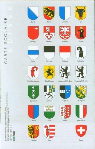 Image du produit Suisse : carte scolaire 1:500 000 (Français, Collectif, 2021)