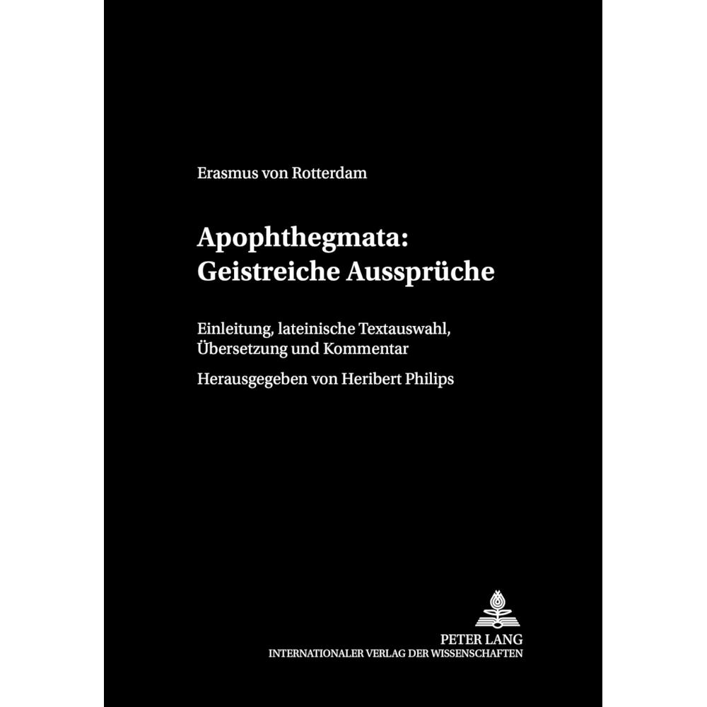 Apophthegmata: Geistreiche Aussprüche, Fachbücher von Heribert Philips