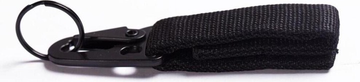 Actual product image JTI Snap hook with key ring - black