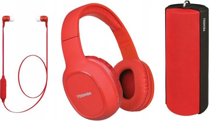 Image du produit Toshiba Triple Pack HSP-3P19 rouge (ANC, 4 h, Sans fil)