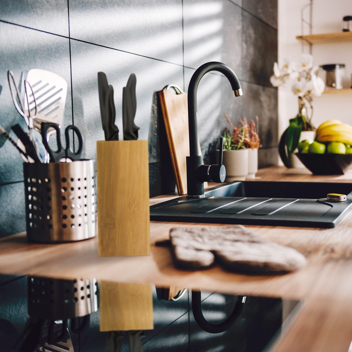 Actual product image Relaxdays Knife block