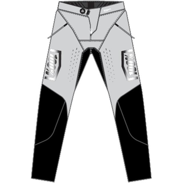 100%, Herren, Velohosen, R-Core X Pants (38), Grau, 38