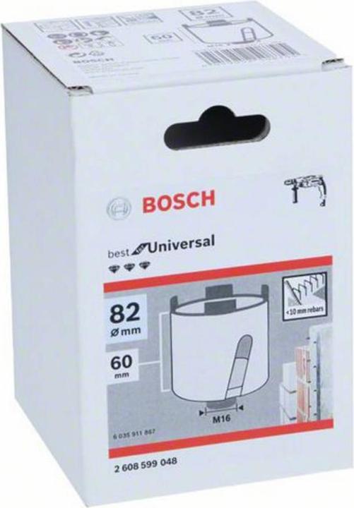 Produktbild Bosch Professional Zubehör PRO Socket Trockenbohrer, 82 x 60 mm, M16-Gewinde (82 Millimeter)