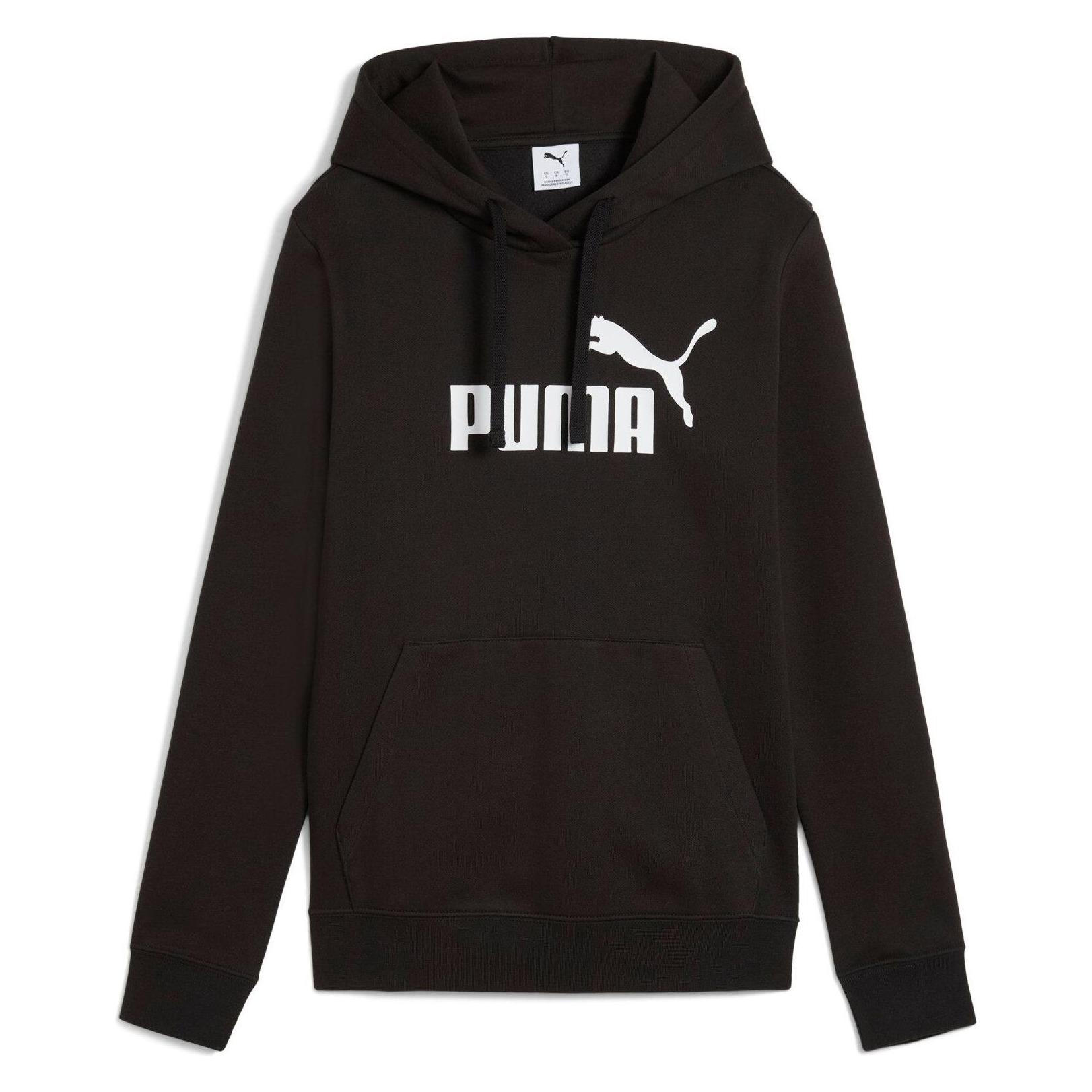 Puma, Damen, Pullover, Ess No. 1 Logo Hoodie Fl, Schwarz, (L)