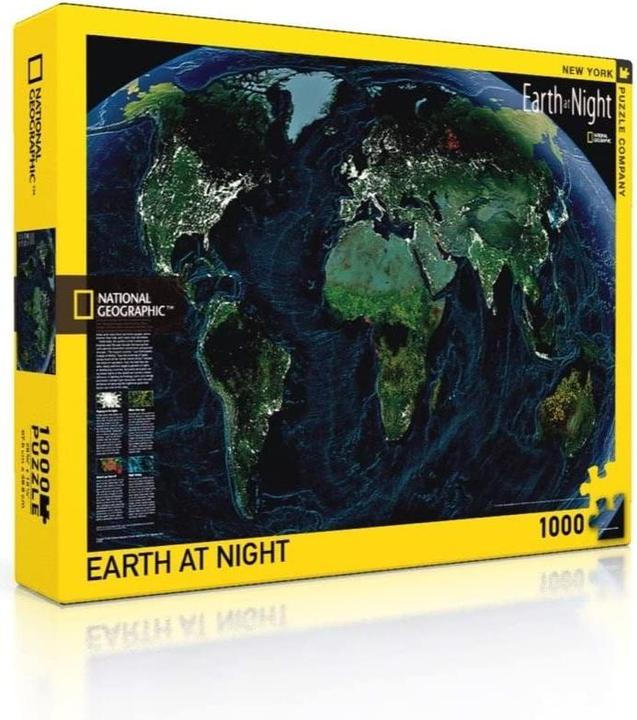 Produktbild New York Puzzle Company National Geographic Earth at Night - 1000 Piece Jigsaw Puzzle (1000 Teile)