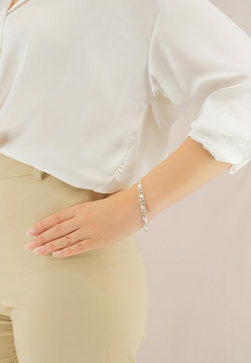 Immagine prodotto Muau Bracciale 8 pezzi Collana in argento 925, 5,6 mm, 19 cm (19 cm, Argento 925)