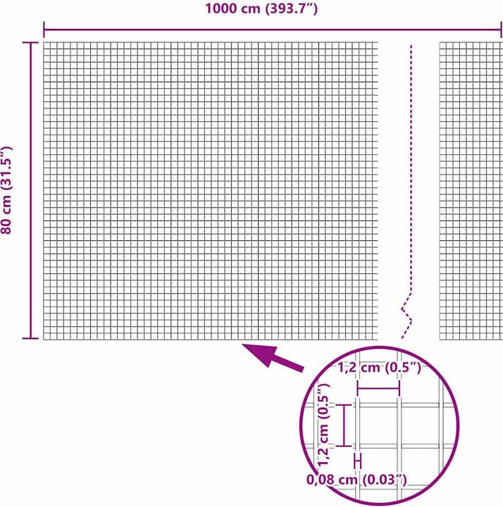 Produktbild vidaXL Aussenbarriere