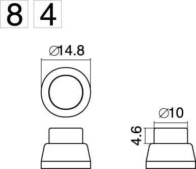 Image du produit Tru Components 1587722 TC-R13-84A-05RT Bouton-poussoir 250 V/AC 1 A 1 x arrêt/(marche) ta