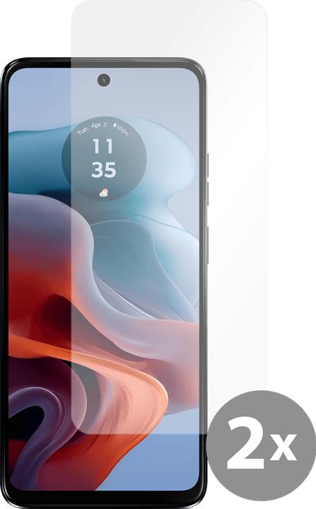 Produktbild Cazy Schutzglass Kompatibel mit Motorola Moto G34 Tempered Glass Hülle Kompatibel - Transparant - 2 Stück (2 Stk., Motorola Moto G34)