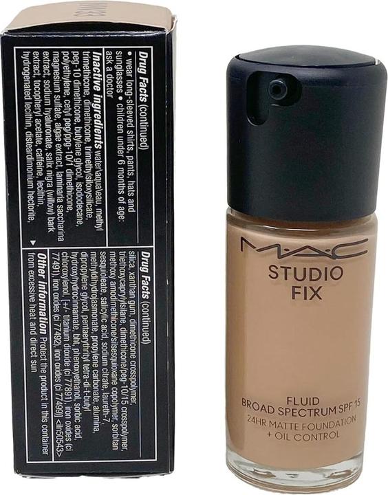 Actual product image MAC Cosmetics Studio Fix Fluid Fond de Teint Sun Protection Factor 15 (re) NW33 (DN33)