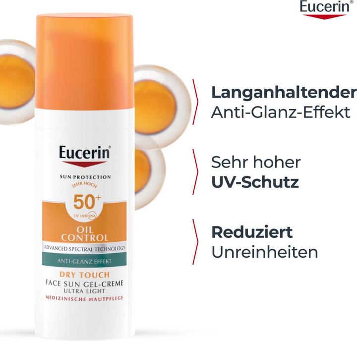 Actual product image Eucerin Oil Control (Sun cream face, SPF 50+, 50 ml)