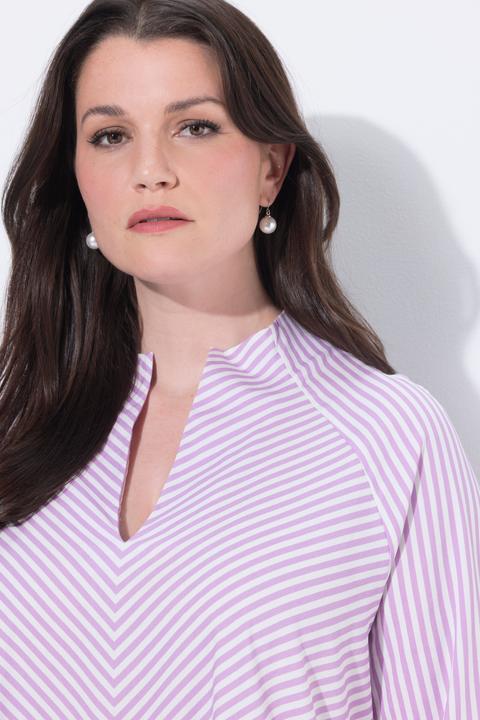 Actual product image Ulla Popken Diagonal Striped Blouse (60)