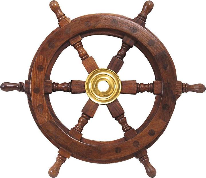 Compass Roue de gouvernail avec moyeu en laiton