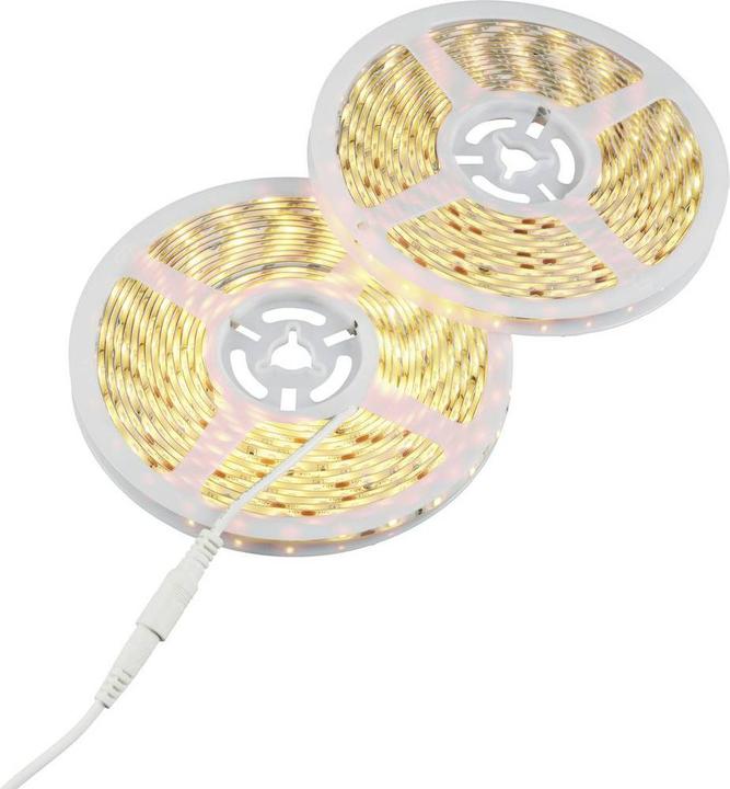 Produktbild Sygonix SY-6612924 LED-Lichtband mit Stecker/Buchse 12 V/DC 10000 mm Warmweiss (Warmweiss, 1000 cm, Indoor, Outdoor)