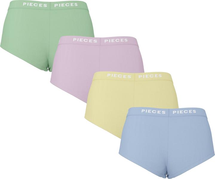 Immagine prodotto Pieces PCLOGO LADY 4er-Pack Boxershorts (M, confezione da 4)