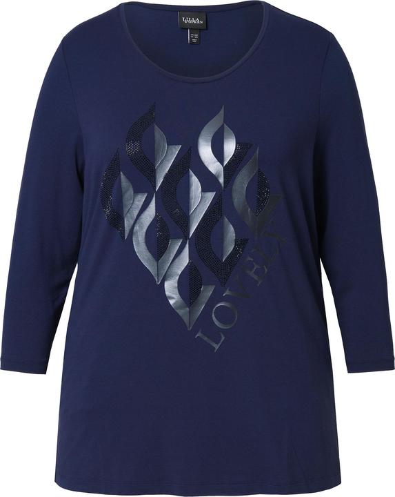 Immagine prodotto Ulla Popken Maglia classica con Lovely, scollo rotondo e maniche a 3/4 (58)