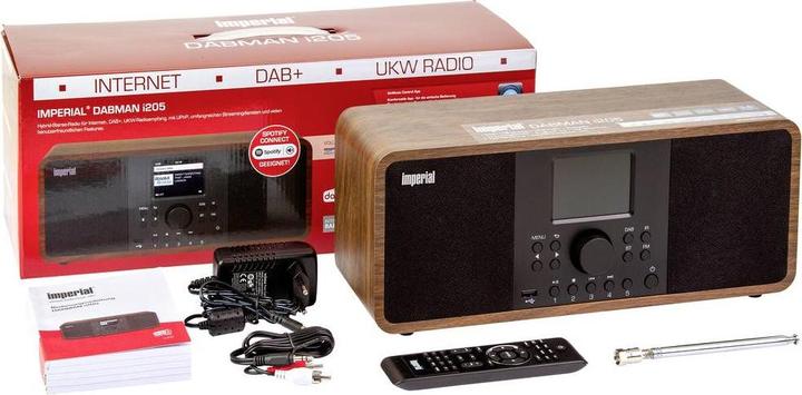 Productafbeelding Imperial Dabman i205 (Internet radio, DAB+, FM, Bluetooth, WiFi)