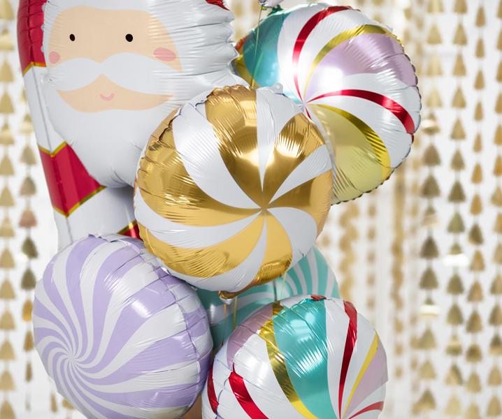 Partydeco Foil balloon Candy, 35cm, gold (1 pkt / 1 pc.)
