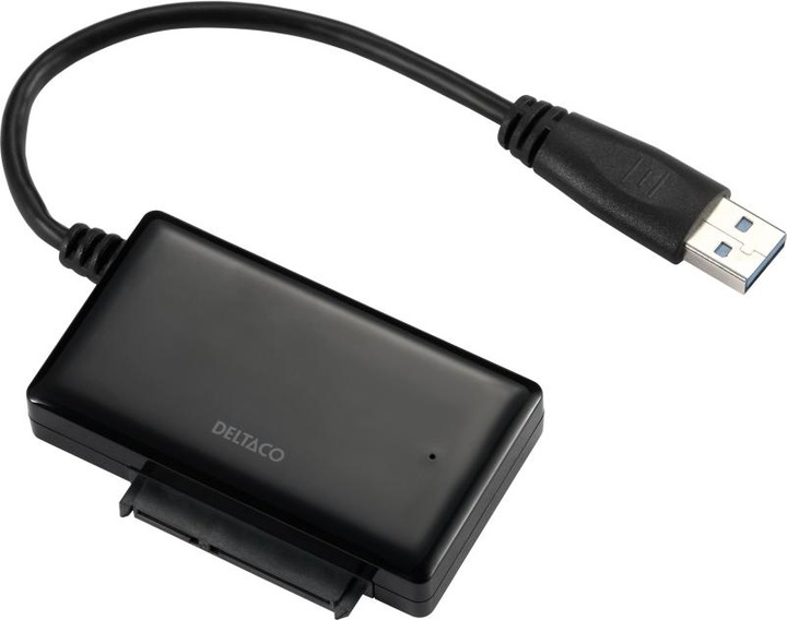 Productafbeelding Deltaco usb 3.0 naar sata 6gb/s adapter voor 2.5/3.5 hdd zwart (USB 3.0)