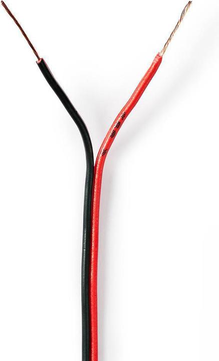 Immagine prodotto Nedis Cavo per altoparlanti 2X 0,35 mm² CCA 100,0 m rotondo avvolto in PVC Unisex (100 m, 0.35 mm².)