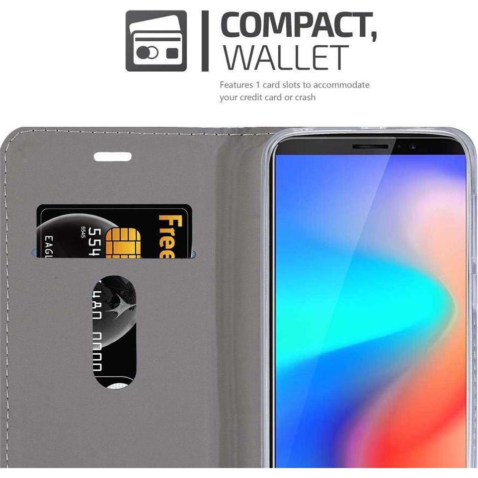 Thumbnail - Cadorabo Jeans Optik (Samsung Galaxy J3 Pro), Smartphone Hülle, Grau, Braun