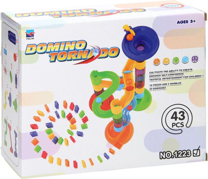 Productafbeelding Domino Tornado knikkerbaan 43 stuks.