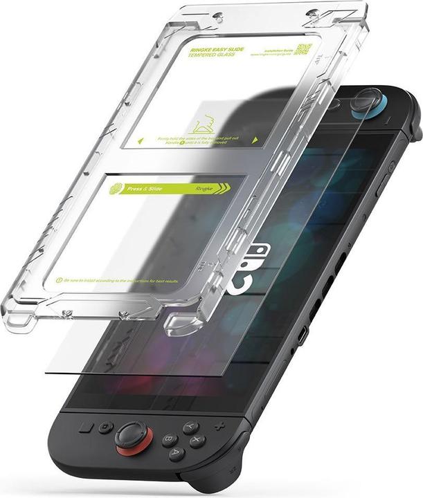 Produktbild Ringke Easy Slide 2er-Pack gehärtetes Glas für Nintendo Switch 2 – Transparent (Switch)