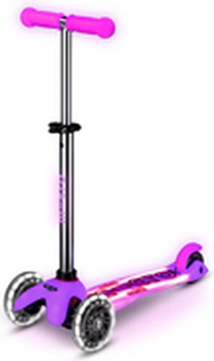 Actual product image Micro Scooter Mini Deluxe Glow Plus LED Pink