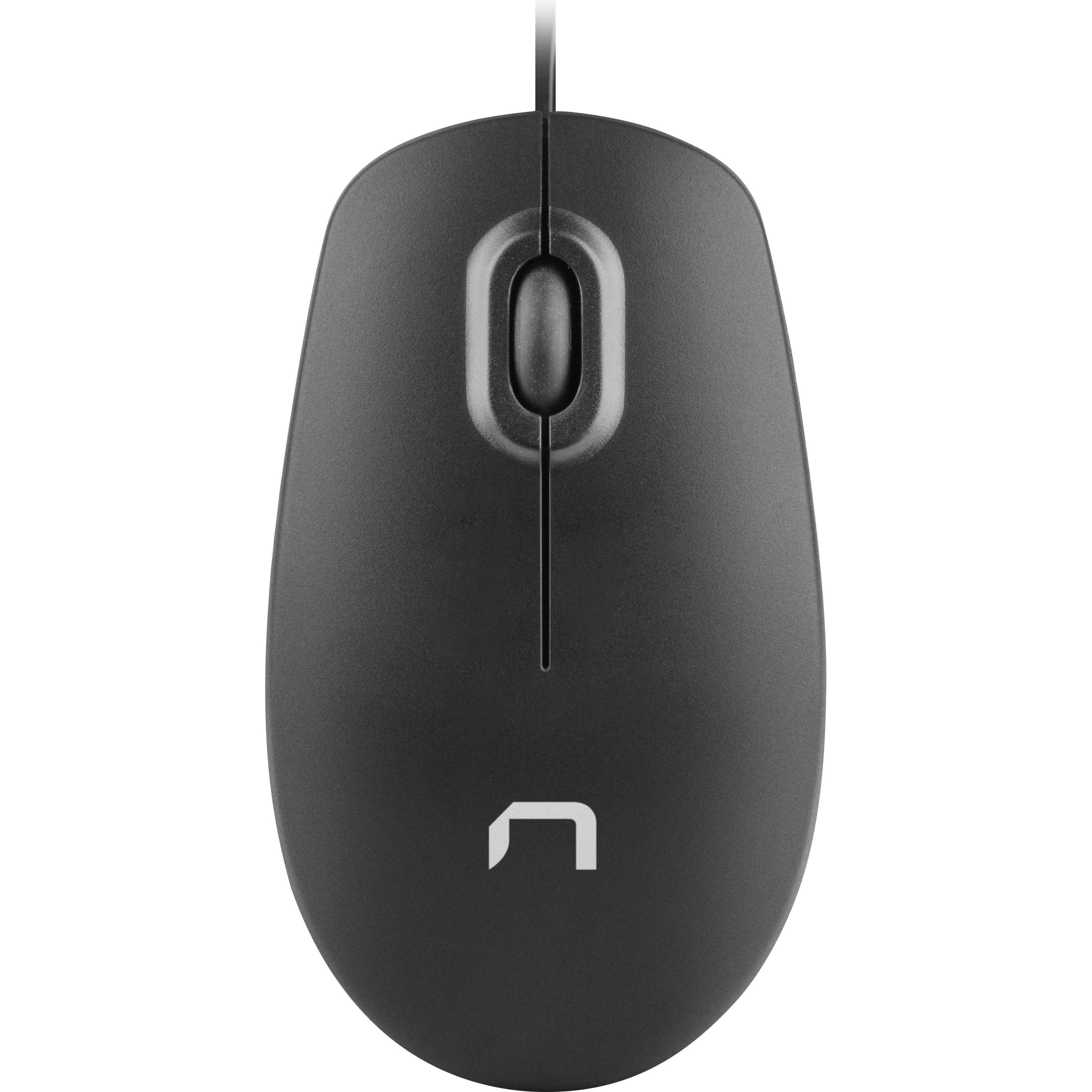 Thumbnail - Natec Hawk Maus rechts USB Typ-A Laser 1000 DPI (Kabelgebunden), Maus, Schwarz