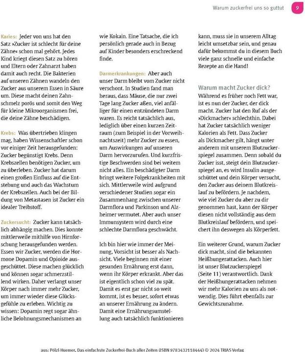 Produktbild Das einfachste Zuckerfrei-Buch aller Zeiten (Deutsch, Stefanie Pölzl-Huemer, 2024)