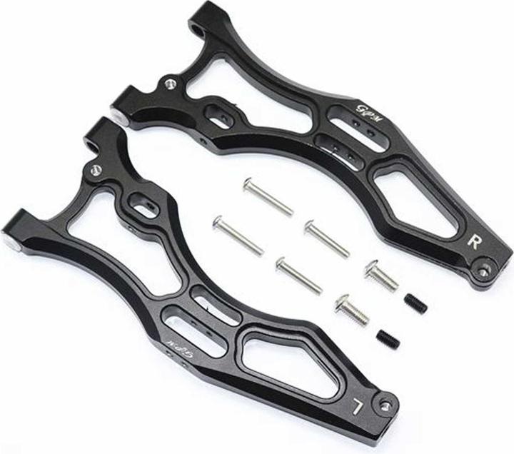 Actual product image GPM aluminium wishbone lower front black arrma kraton, outcast, notorius 6s