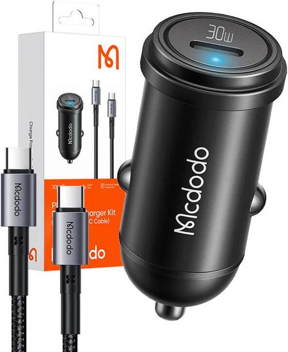 Produktbild Mcdodo Autoladegerät mit Ladekabel USB-C auf USB-C