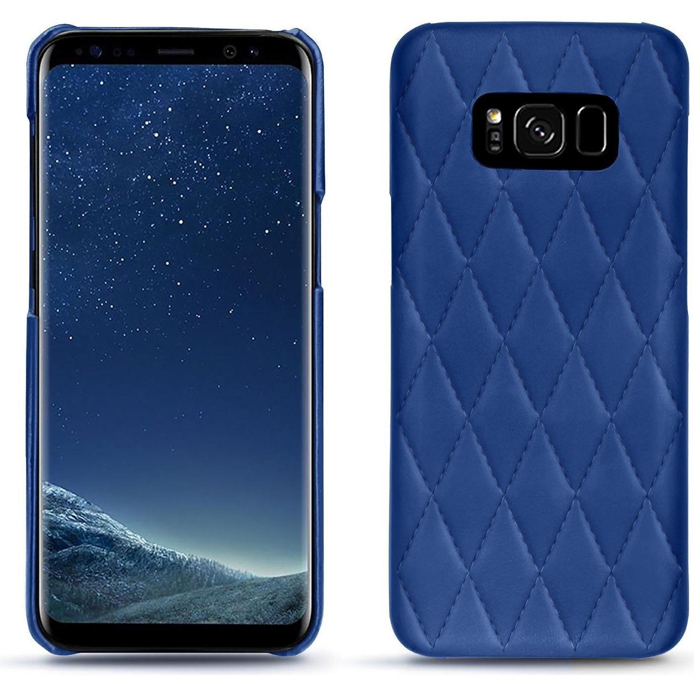 Noreve Lederschutzhülle (Samsung Galaxy S8+), Smartphone Hülle, Blau