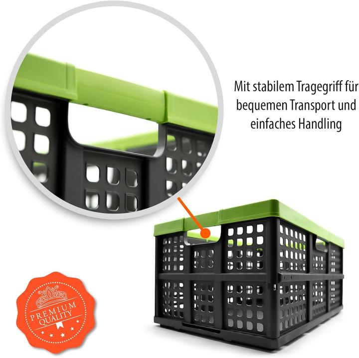 Produktbild BigDean 2 x faltbare Einkaufskörbe