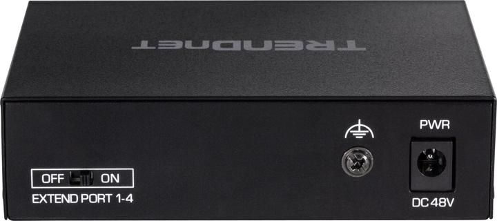 Produktbild Trendnet TE-FP051 Netzwerk-Switch Unmanaged Fast Ethernet (10/100) Power over Ethernet (PoE) Schwarz (5 Ports)