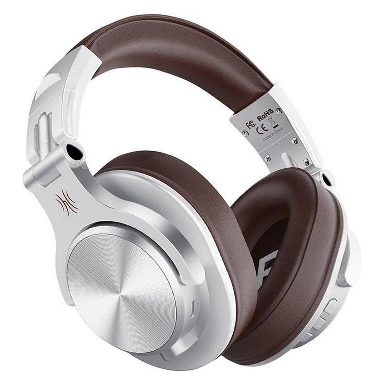 OneOdio A70 (Geen Ruisonderdrukking, 72 h, Bedraad, Draadloze), Koptelefoon, Bruin, Zilver