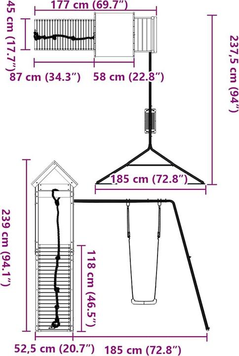 Image du produit vidaXL Spielturm