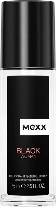 Actual product image Mexx Black Woman deodorant natural spray 75ml (Spray, 75 ml)