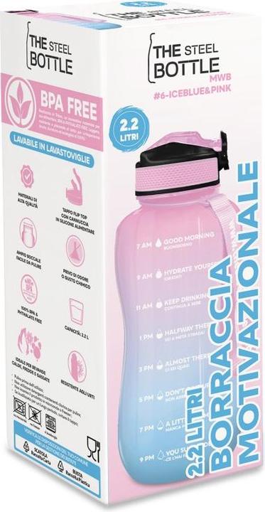 Produktbild The Steel Bottle " – Thermoflasche MWB #6 Ice Blue & Pink (2.2L)" (2.20 l)