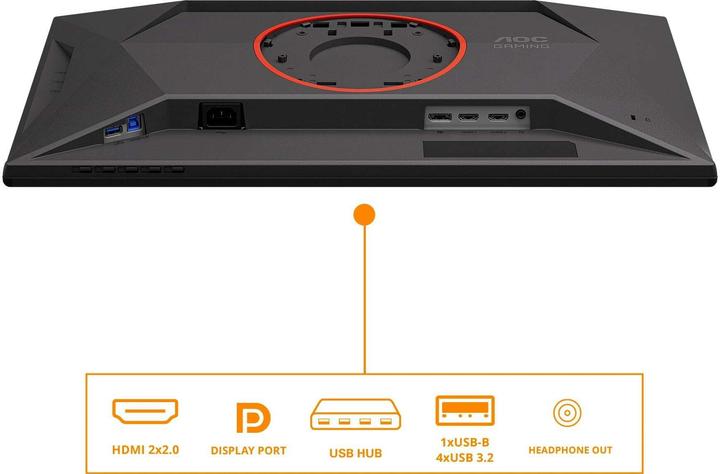 Actual product image AOC 25G4KUR (1920 x 1080 pixels, 24.50")