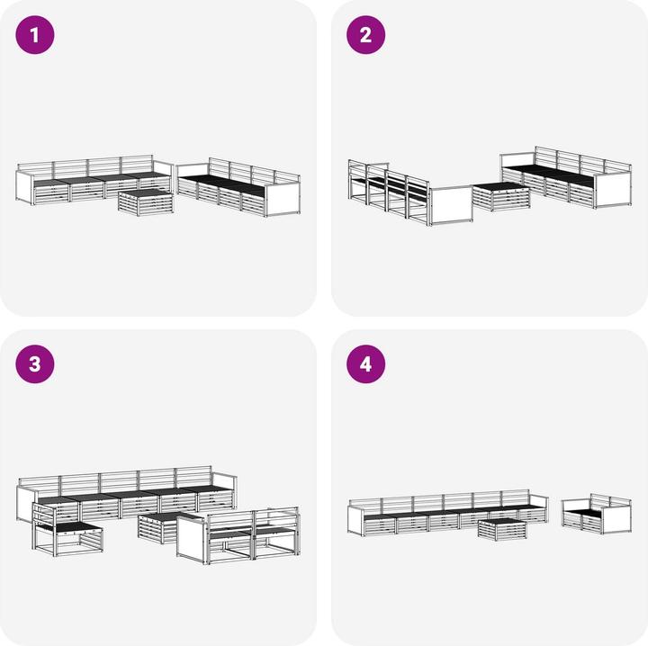 Produktbild vidaXL Outdoor-Sofagarnitur