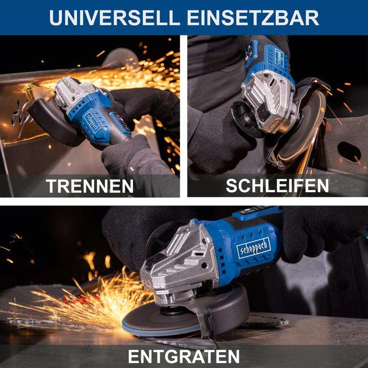Actual product image Scheppach Akku-Winkelschleifer BC-AG125-X (125 mm)