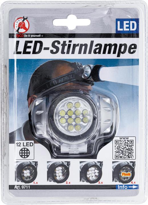 Produktbild BGS LED-Stirnlampe 12 LED