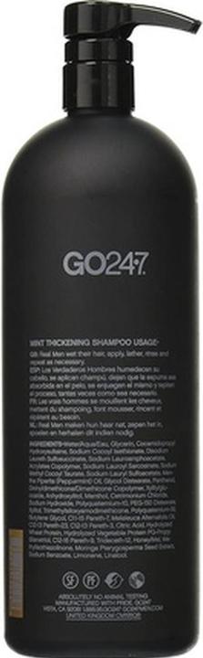 Actual product image Go247 GO24.7 Mint Thickening Shampoo - 1000ml (1000 ml, Liquid shampoo)