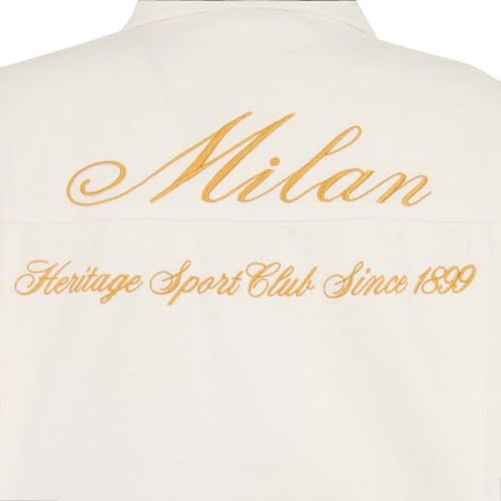 Actual product image A.C. Milan Milan Embroidered Denim Jacket (M)