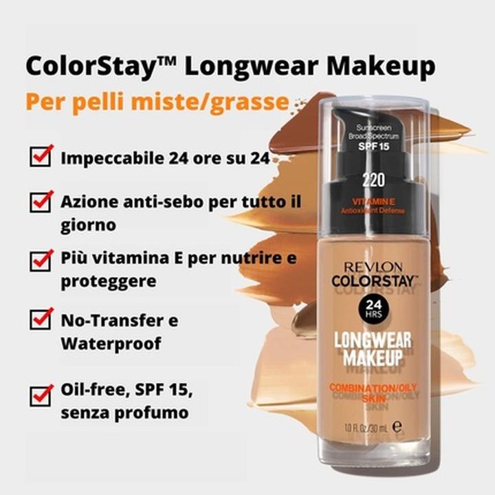 Produktbild Revlon Foundation ColorStay® combination/oily skin 250 Fresh Beige (250 Fresh Beige)
