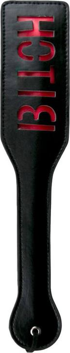 Fetish Collection Zwarte Leren Paddle Bitch